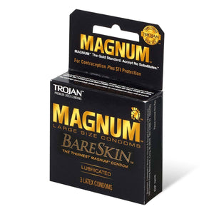 Trojan Magnum BareSkin 62/55mm 3's Pack Latex Condom-Condom-B.D. Beloved