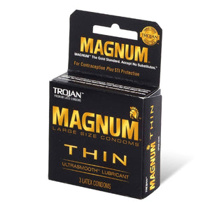 Trojan Magnum Thin 62/55mm 3's Pack Latex Condom-Condom-B.D. Beloved