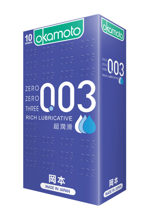 Okamoto 0.03 Rich Lubricative 10's Condom-Condom-B.D. Beloved