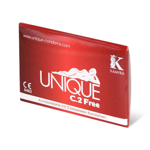 Kamyra Non-Latex Unique C.2 Free 60mm 3's Pack Synthetic Condom-Condom-B.D. Beloved