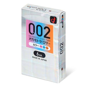Okamoto Unified Thinness 0.02 3-colors (Japan Edition) 6's Pack PU Condom-Condom-B.D. Beloved