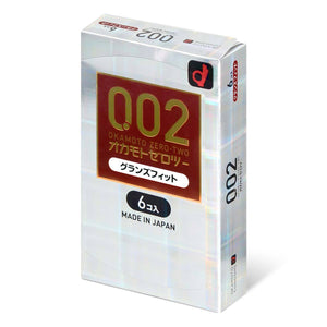 Okamoto Unified Thinness 0.02 Glans Fit (Japan Edition) 58/56mm 6's Pack PU Condom-Condom-B.D. Beloved