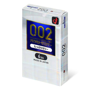 Okamoto Unified Thinness 0.02 Plenty of Jelly (Japan Edition) 6's Pack PU Condom-Condom-B.D. Beloved