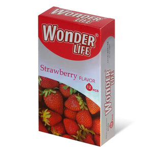 Wonder Life Strawberry Flavor 12's Pack Latex Condom-Condom-B.D. Beloved