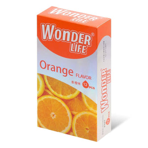 Wonder Life Orange Flavor 12's Pack Latex Condom-Condom-B.D. Beloved