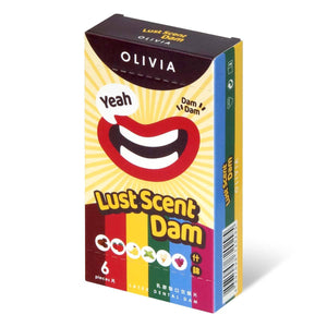 Olivia Lust Scent 6's Pack Latex Dental Dam-Condom-B.D. Beloved