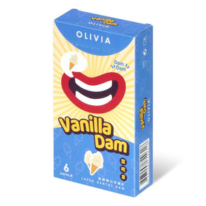Olivia Vanilla Scent 6's Pack Latex Dental Dam-Condom-B.D. Beloved