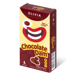Olivia Chocolate Scent 6's Pack Latex Dental Dam-Condom-B.D. Beloved