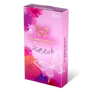 JEX Glamourous Butterfly Jell Rich 8's Pack Latex Condom-Condom-B.D. Beloved