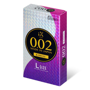 JEX iX 0.02 L-size 6's Pack PU Condom-Condom-B.D. Beloved