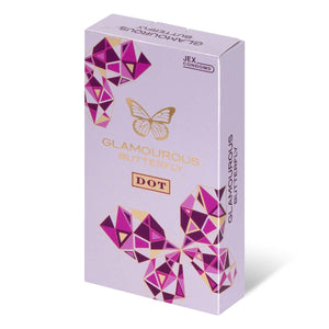 JEX Glamourous Butterfly Dot Type 8's Pack Latex Condom-Condom-B.D. Beloved