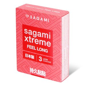 Sagami Xtreme Feel Long 3's Pack Latex Condom-Condom-B.D. Beloved