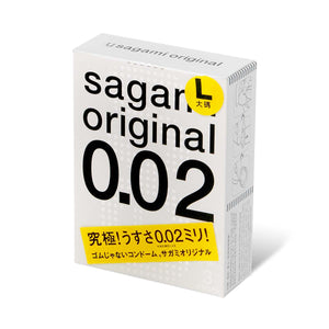 Sagami Original 0.02 L-size (2G) 58mm 3's pack Condom-Condom-B.D. Beloved