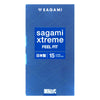 Sagami Xtreme Feel Fit (2nd generation) 51mm 15's Pack Latex Condom-Condom-B.D. Beloved
