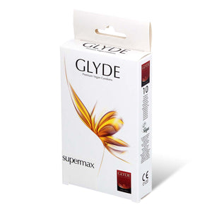 Glyde Vegan Condom Supermax 60mm 10's Pack Latex Condom-Condom-B.D. Beloved