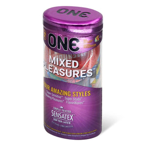 ONE Mixed Pleasures 12's Pack Latex Condom-Condom-B.D. Beloved